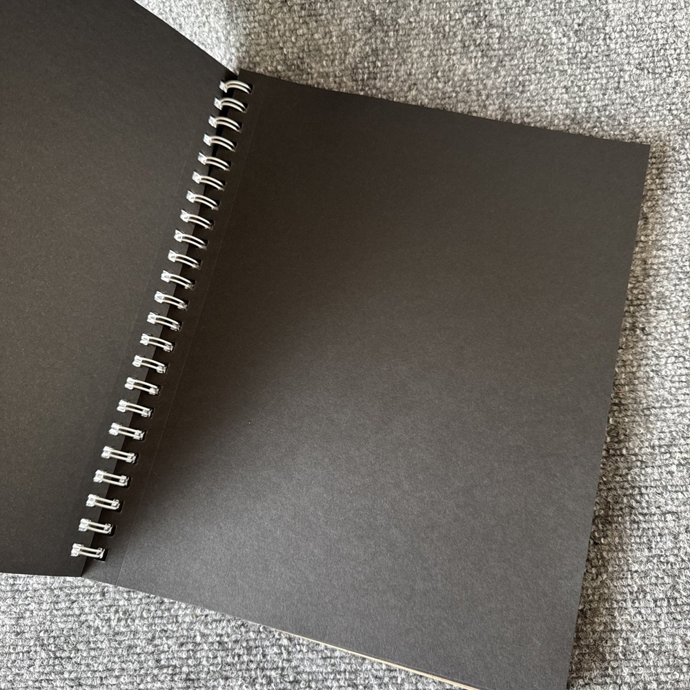 Canson XL Black Drawing Pad Paper, Side Wire, 9 x 12 Inches - Picture 4 of 4